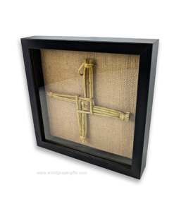 Black Framed Saint Brigid's Cross