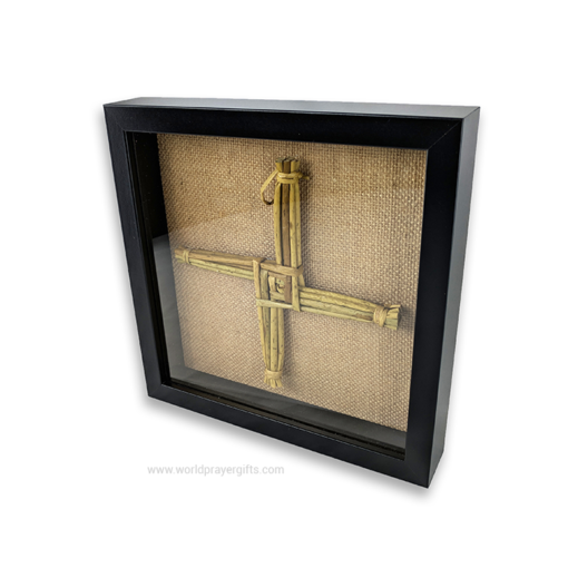 Black Framed Saint Brigid's Cross