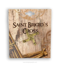 Saint Brigid's Cross Brooch | 2.5cm | Brass Finish