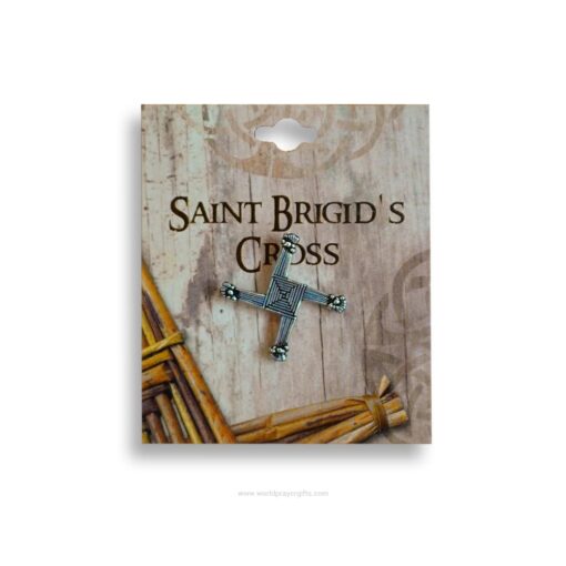 Saint Brigid's Cross Pin | Silver Finish | World Prayer Gifts