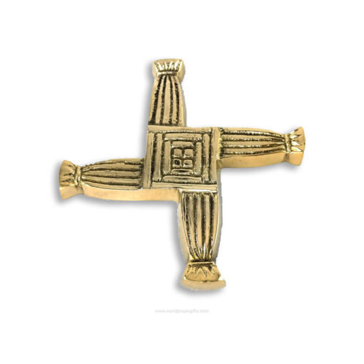 Solid Brass Saint Brigid's Cross