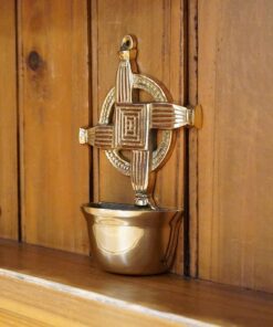 Saint Brigid's Cross Holy Water Font